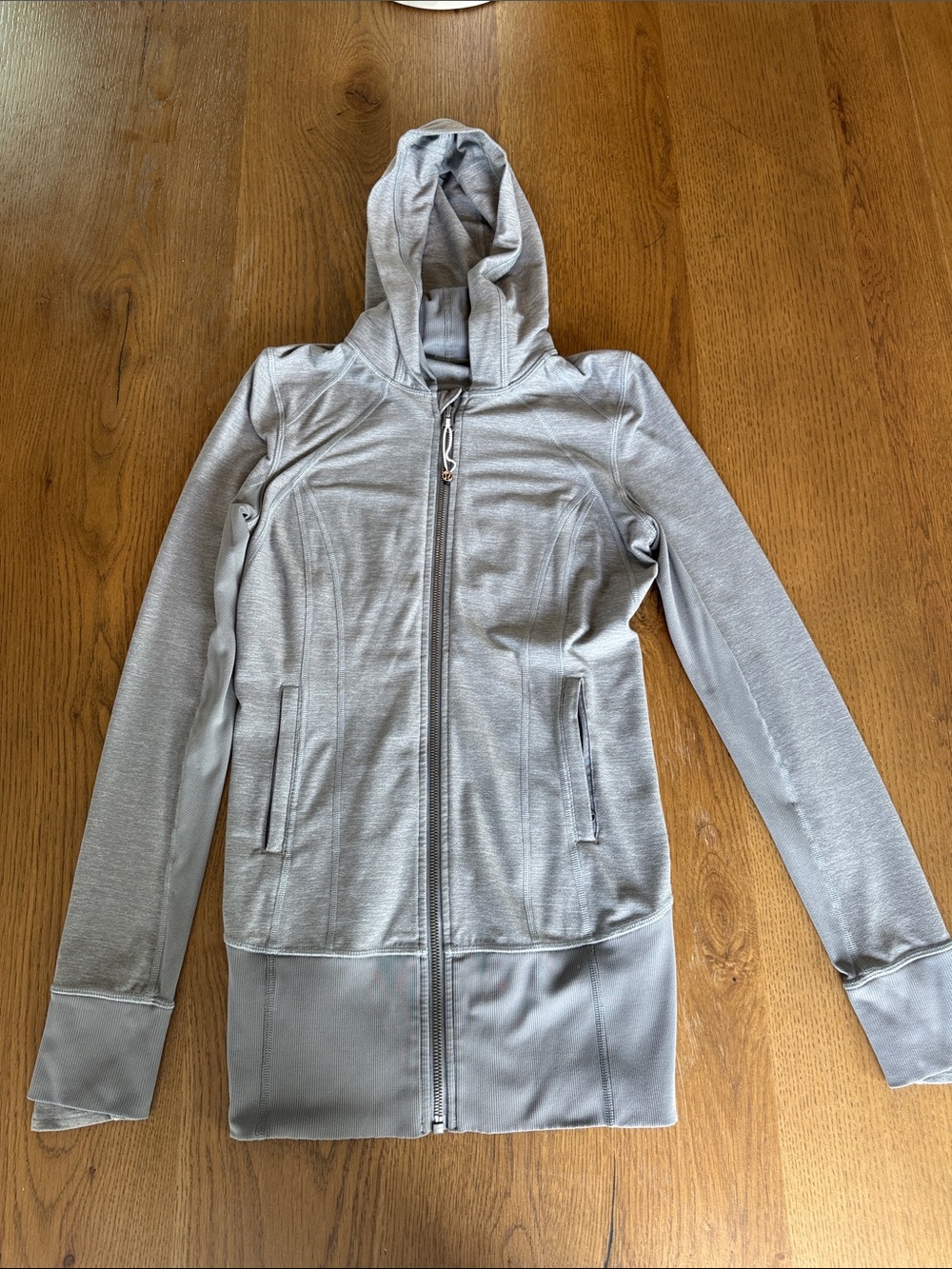 Lululemon Women’s Light Gray Hooded Zip-Up Jacket